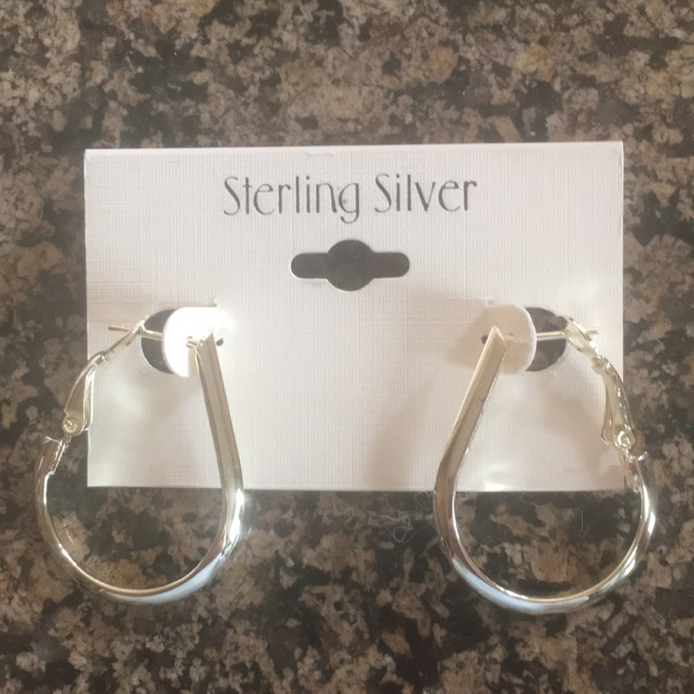 Cute sterling silver hoop earrings!